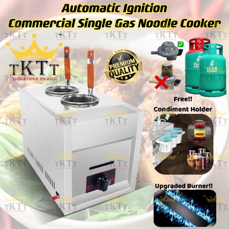 TKTT 8L LPG Commercial Gas Noodle Cooker Stewed Ramen Oden Yong Tao Fu Spaghetti Pasta Cooker