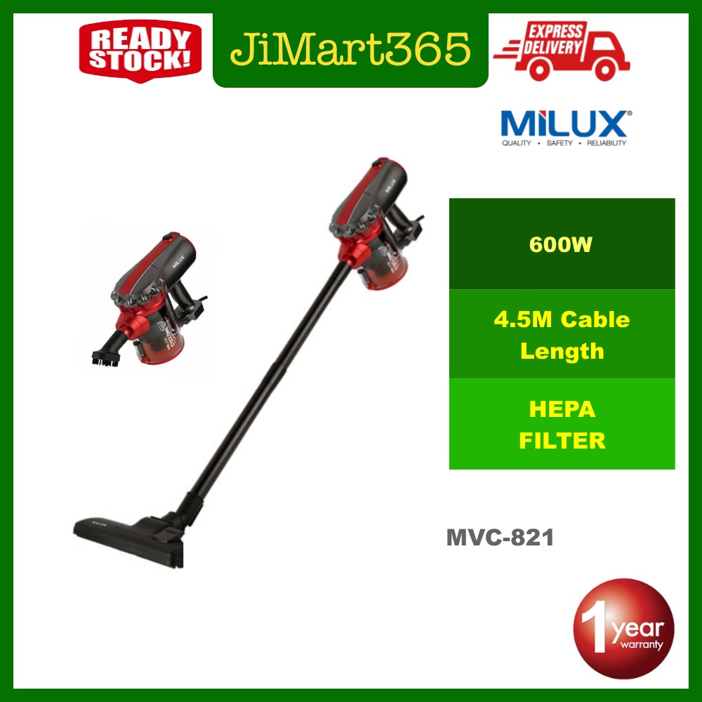 Milux 600W Wired Cyclonic Handheld Vacuum Cleaner MVC821 Shopee Malaysia
