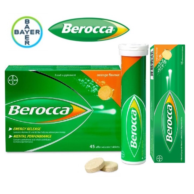 Berocca Vitamin C with B Complex Zinc Calcium Magnesium Biotin