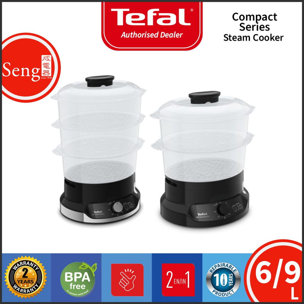 Tefal Food Steamer VC2048 9Litre / VC1398 6Litre Convenient Steamer