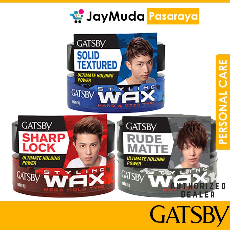 Gatsby Styling Wax 80g Red Sharp Lock Mega Hold Black Rude Matte Mat
