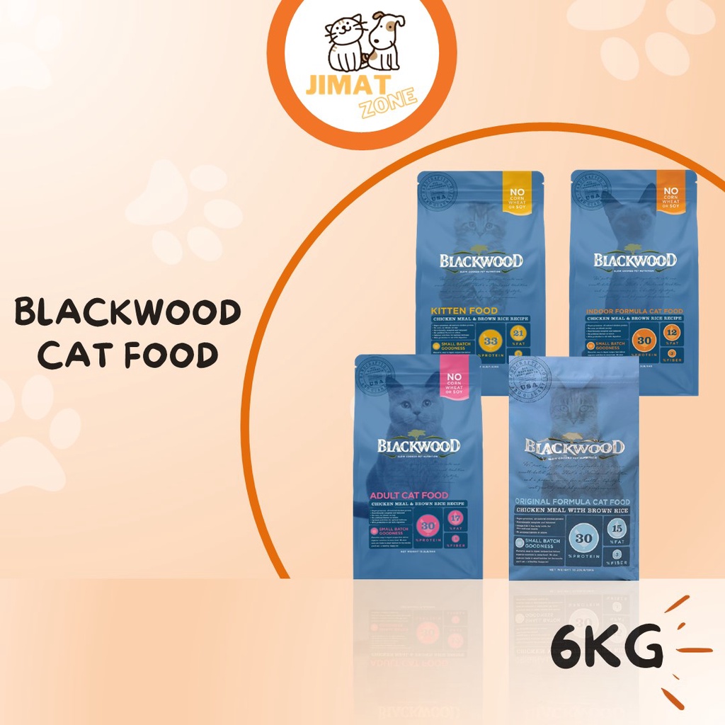 Blackwood Cat Food 6KG Original , Indoor , Kitten , Adult, Makanan