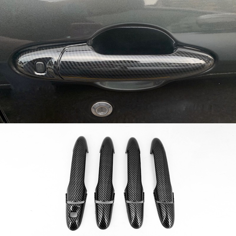 For PERODUA MYVI 20182022 carbon fiber pattern car door handle cover