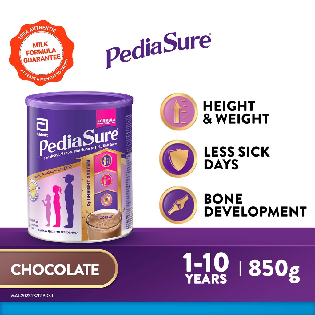Pediasure Child Nutrition Supplement for Growth Chocolate Tin (850g