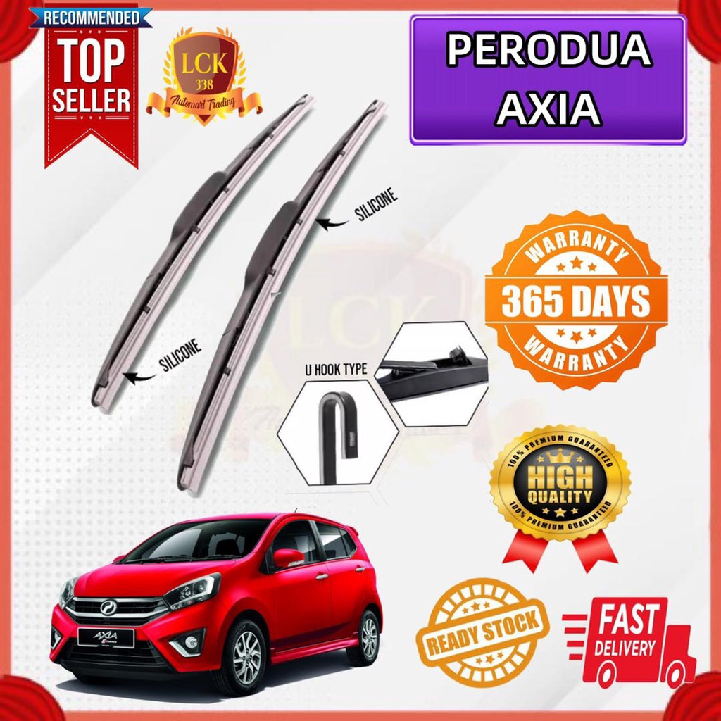 WIPER SILICONE RUBBER PERODUA AXIA 22"/14" INCH Shopee Malaysia