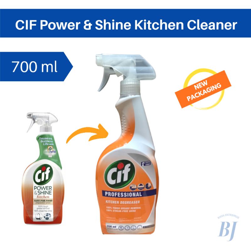 CIF Professional Power & Shine Kitchen Cleaner Spray 700ml Shopee