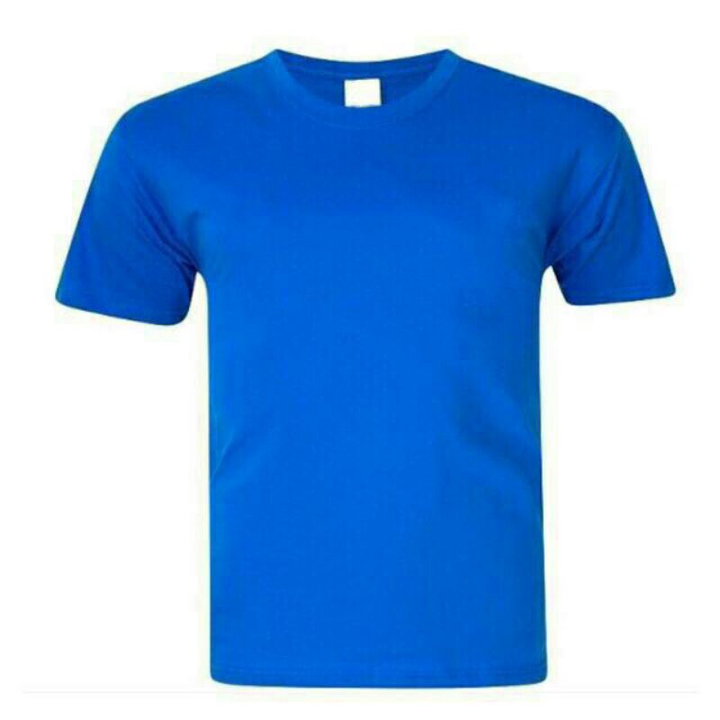 Men’s Royal Blue Plain Cotton Round Neck Short Sleeve