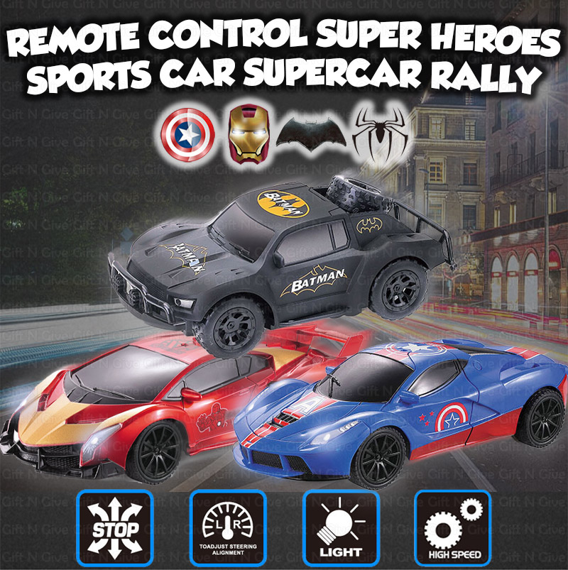 Remote Control Super Heroes Sports Car Supercar SUV Rally Vehicle Toys