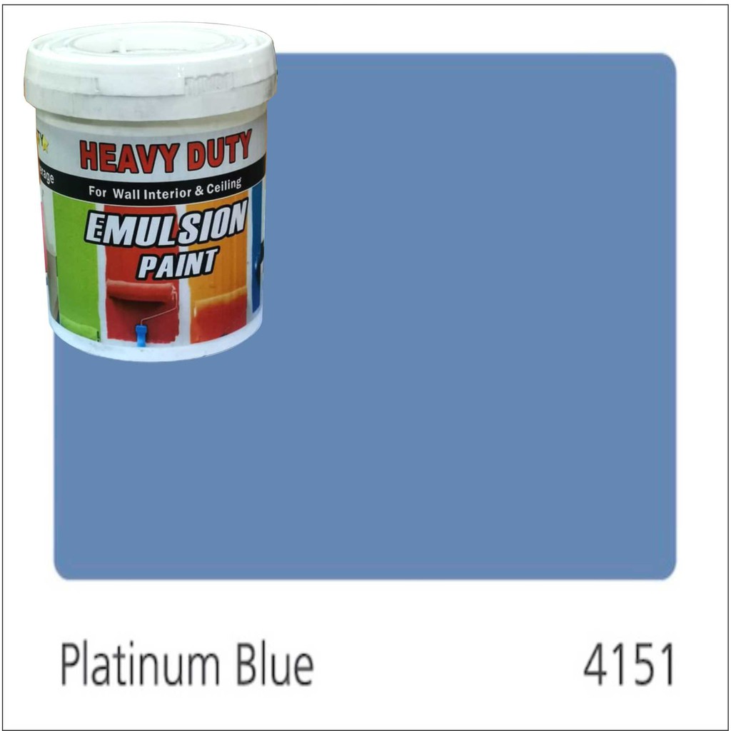 4151JP PLATINUM BLUE ( 1L ) HEAVY DUTY EMULSION PAINT FOR WALL INTERIOR