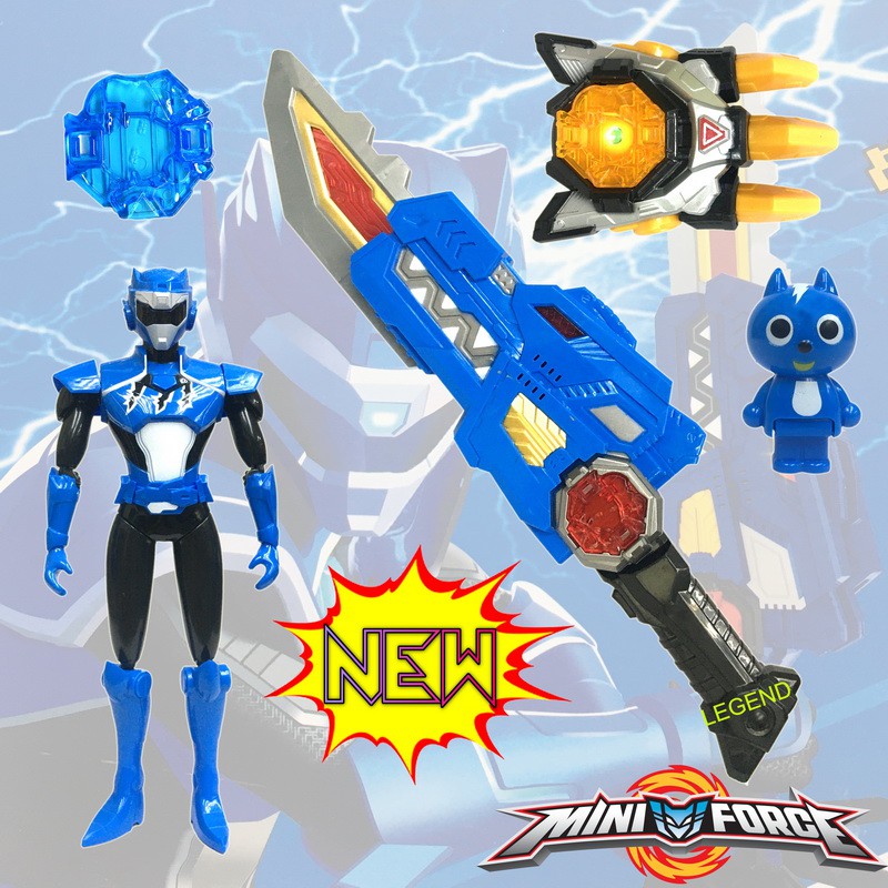 Mini Force X Agent Toys Robot Volt Miniforce Series 4 Power Gun Toy Set