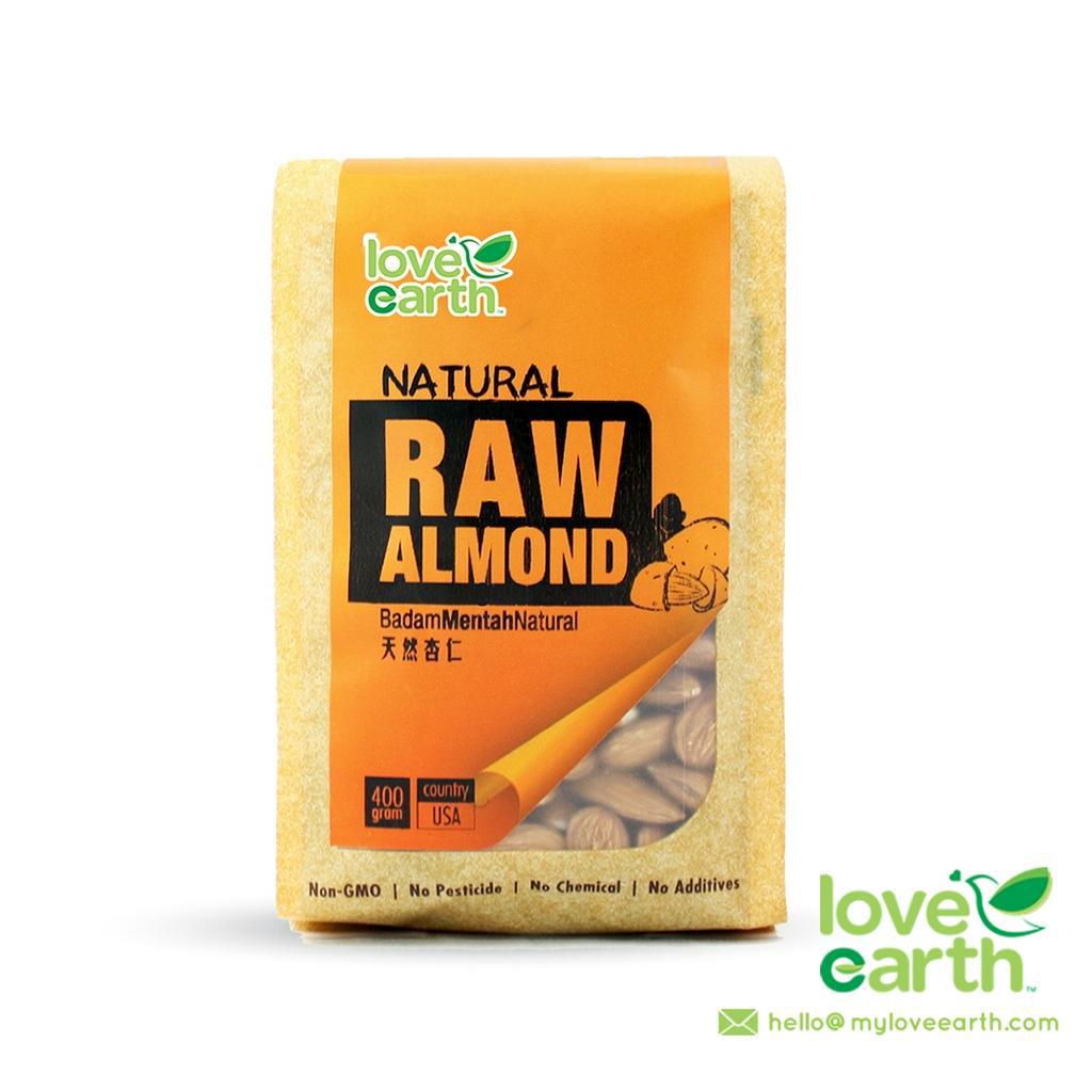 Love Earth Raw Almond (400g) Shopee Malaysia