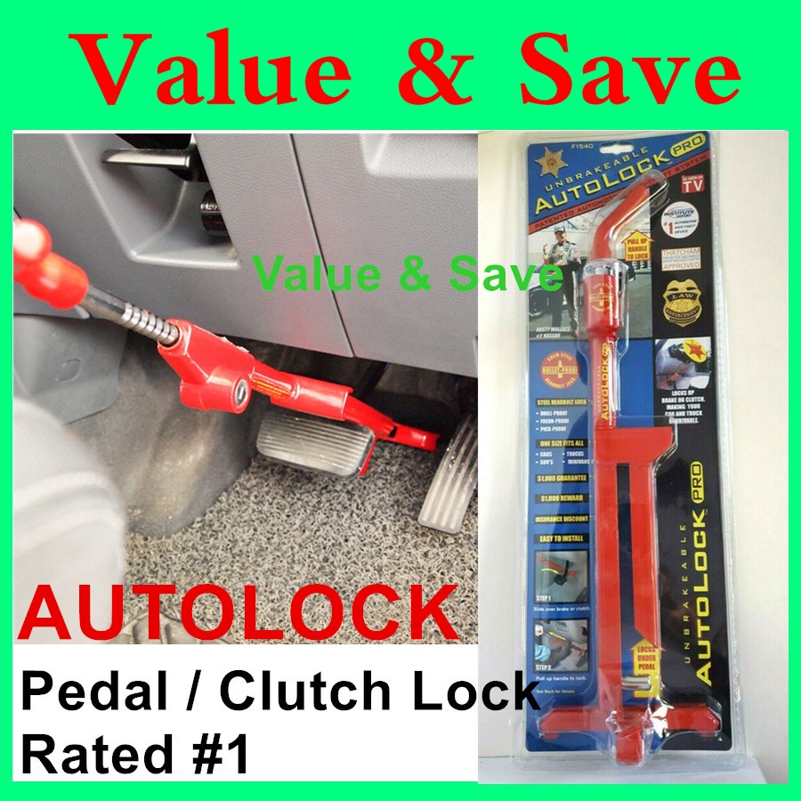 Autolock Pro Car Brake Pedal Lock Car Lock For Brake or Clutch Pedal