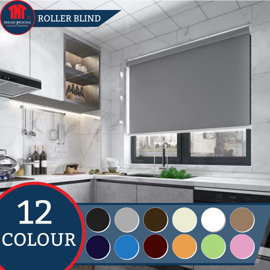 [READY STOCK] Semi Blackout Premium Roller Blind / Blackout Blind