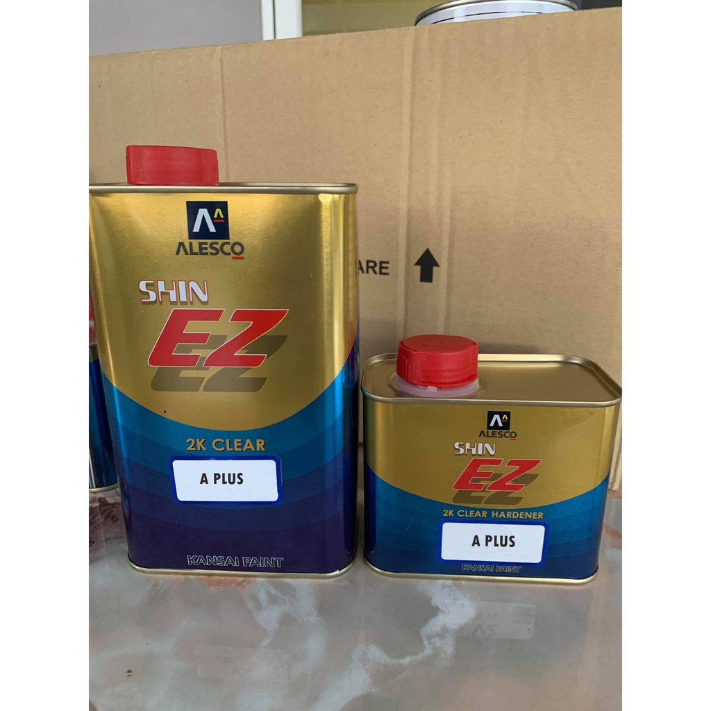 Alesco Kansai A Plus 2K Clear 1 Litre w/ Hardener 0.5 Litre Shopee Malaysia