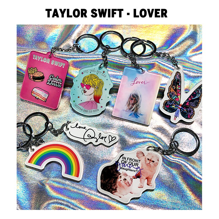 Taylor Swift Lover album acrylic pendant doublesided keychain(TAY2001