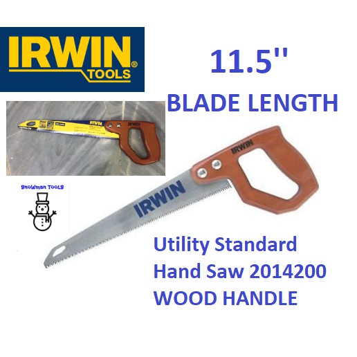 IRWIN 2014200 STANDARD UTILITY HAND SAW WITH TRIGROUND TEETH AND WOOD