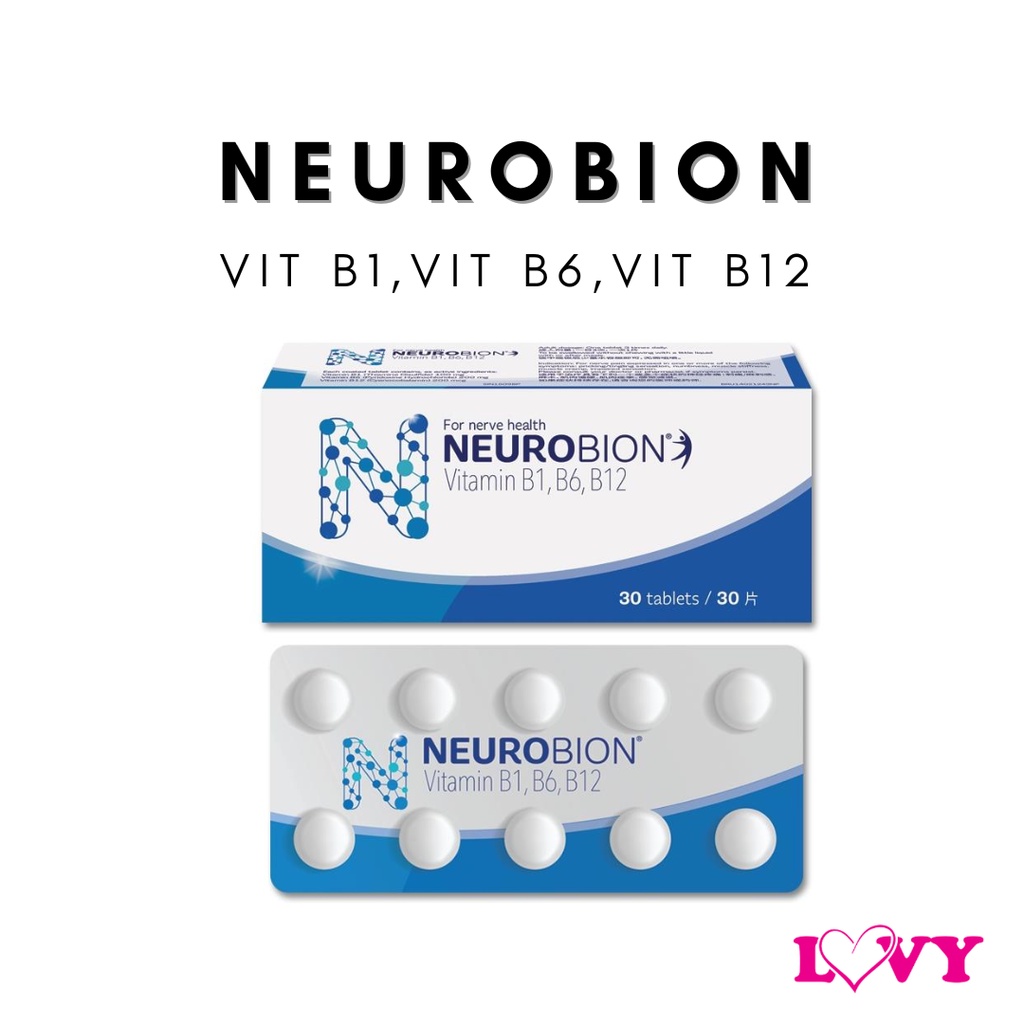 NEUROBION TAB (VIT B1, VIT B6, VIT B12) Nerve Pain relief Shopee