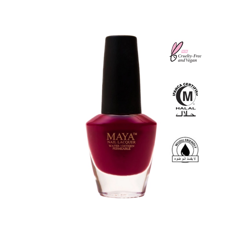 MAYA Breathable Ruman Halal Nail Polish Breathable & Wudu Friendly