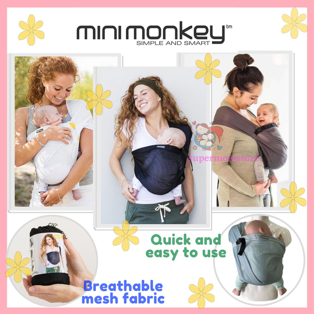 Mini Monkey Mini Sling Baby Carrier* Infant Carrier I Light baby