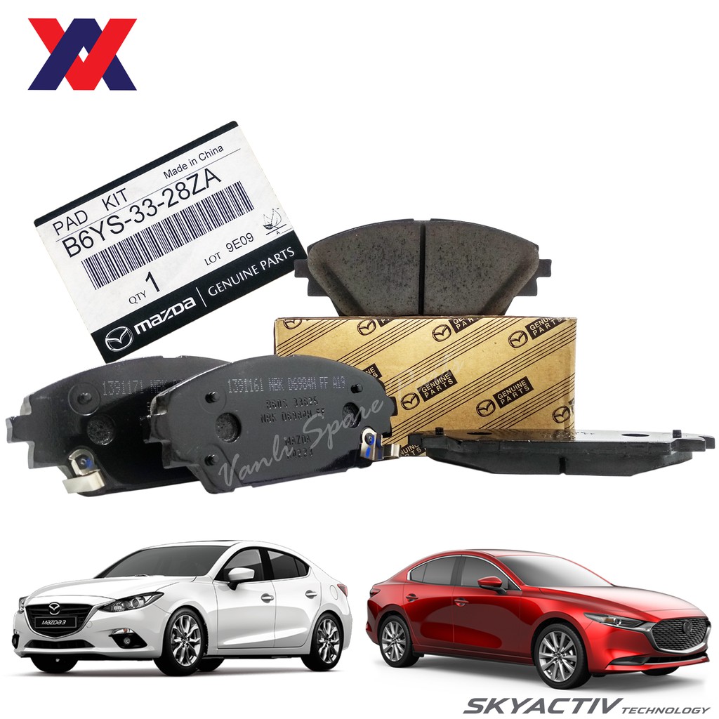 Mazda Genuine Front Brake Pads for Mazda 3 SkyActiv & CX3 B6YS 33 28ZA Shopee Malaysia