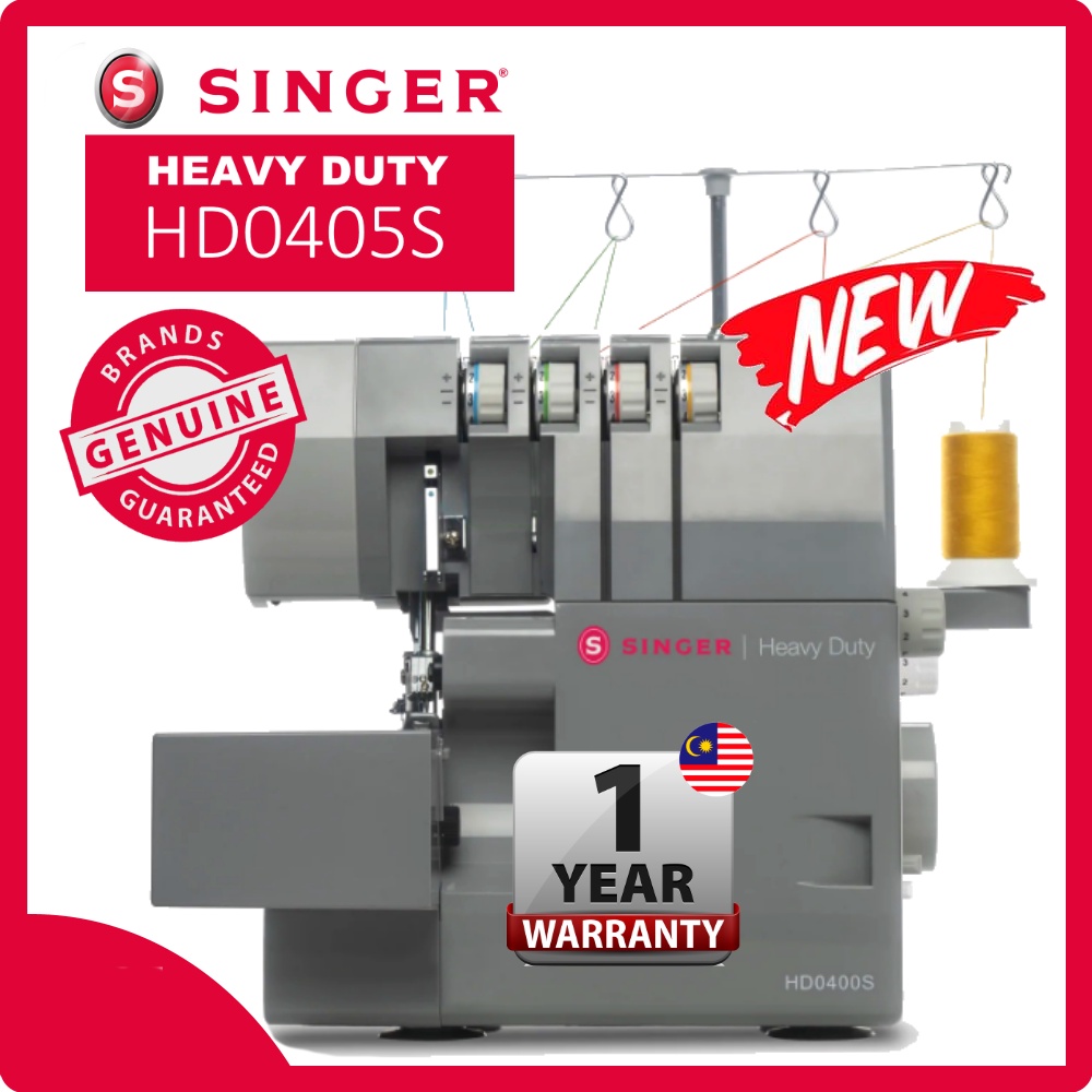 Singer HD0405S Overlock Machine HEAVY DUTY Serger Overlocker Mesin