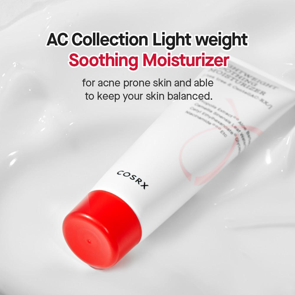 COSRX AC Collection Lightweight Soothing Moisturizer, 80ml Light