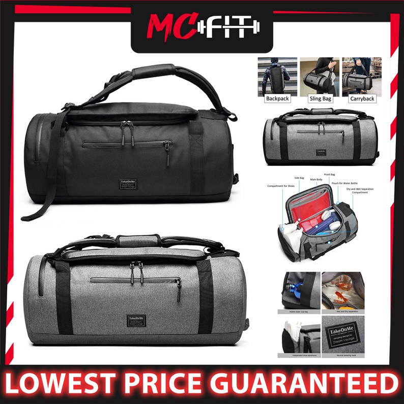 MCFIT 3 in 1 LARGE Gym Bag MultiFunction Men and Women Travel Fitness