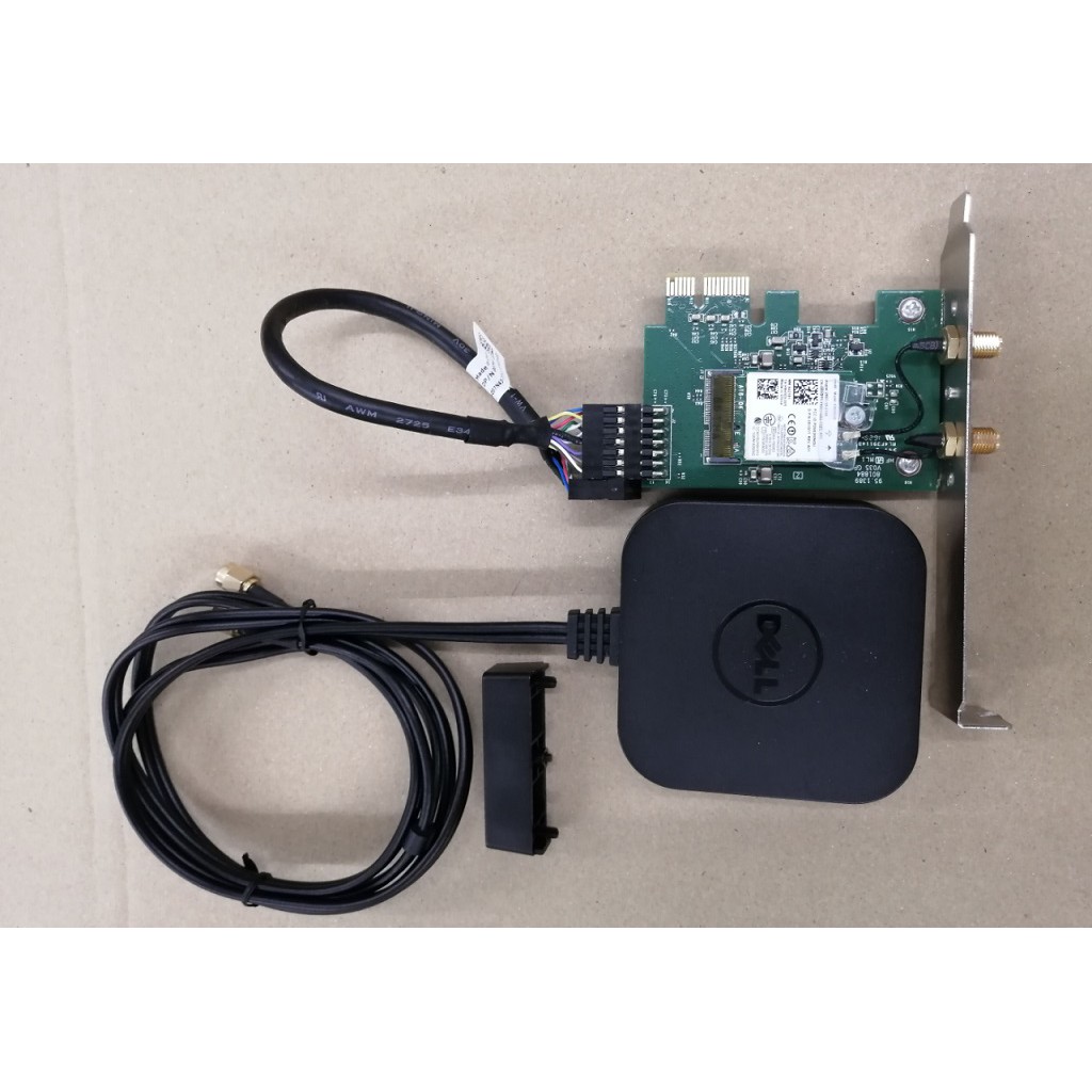 DELL WIFI WIRELESS NETWORK ADAPTER WITH ANTENNA KIT 100 ORIGINAL