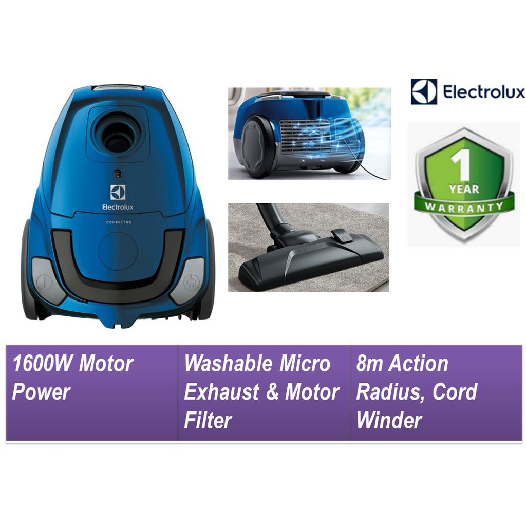 Electrolux Vacuum Cleaner 1600W Z1220 Shopee Malaysia