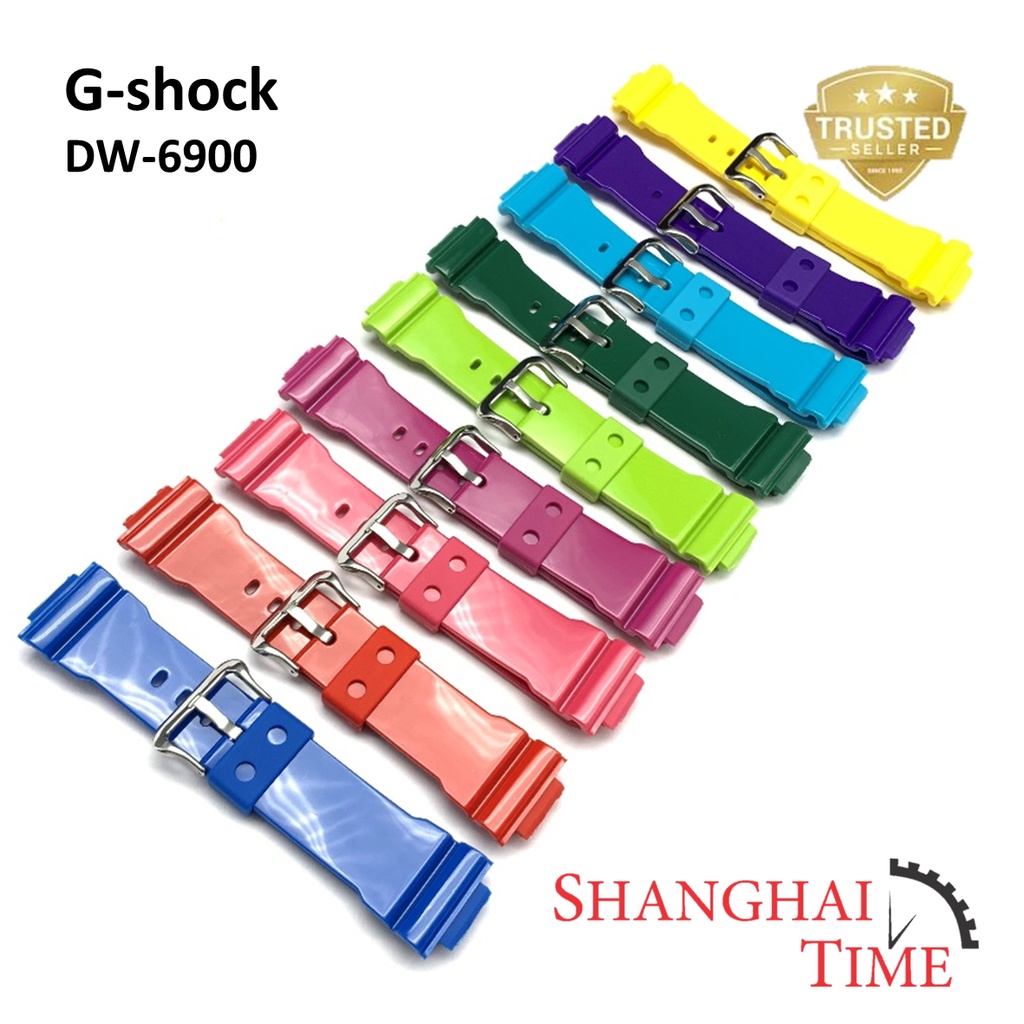 Gshock DW 6900 Silicon Strap Jam Tangan GShock Strap Various Color