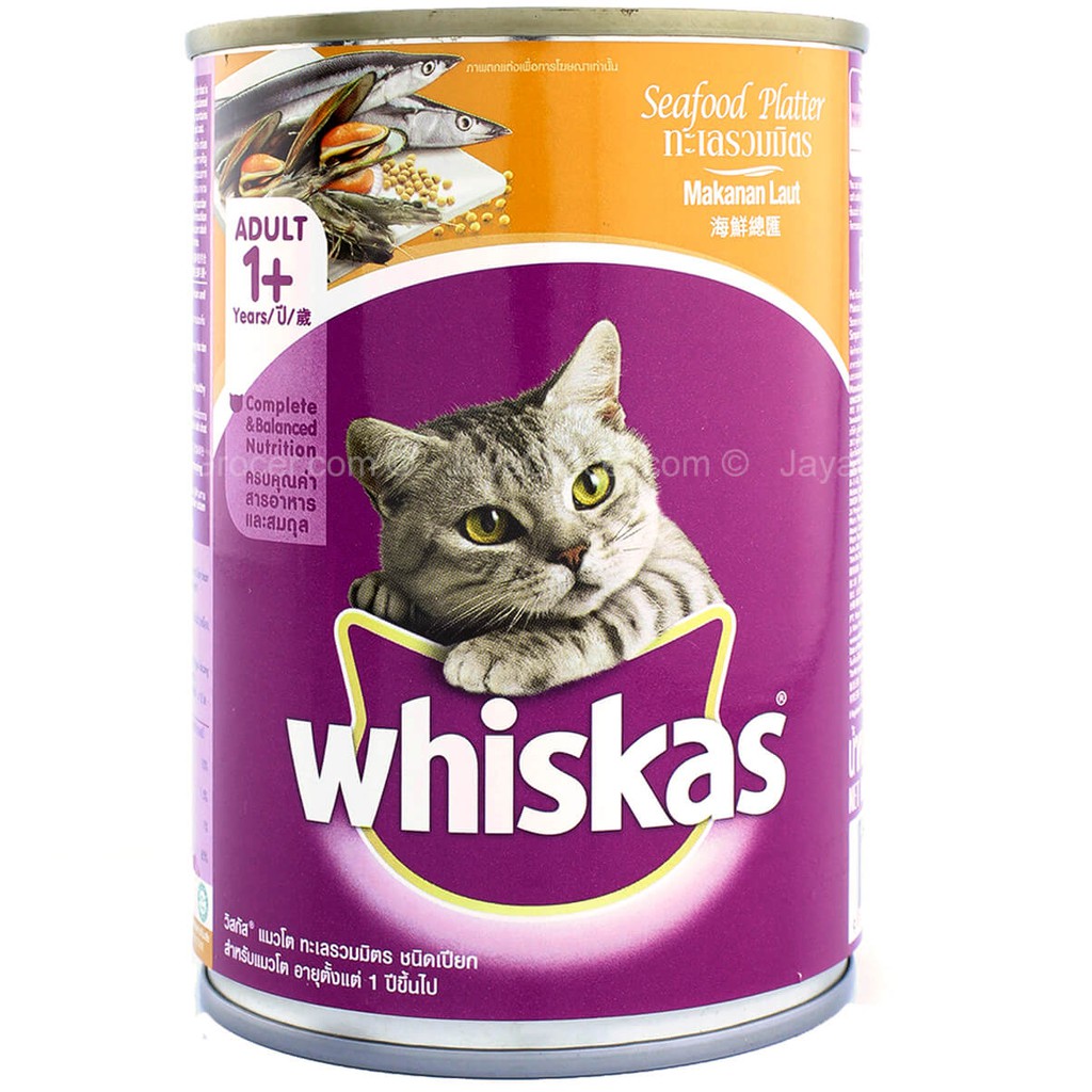 Whiskas Seafood Platter (400g x 24can) Shopee Malaysia