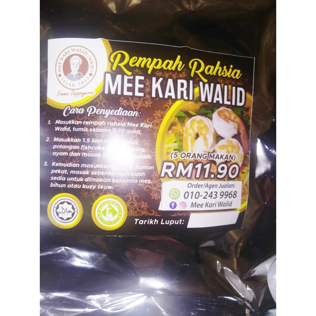 Resepi Rahsia Mee Kari Walid memudahkan penyediaan mee