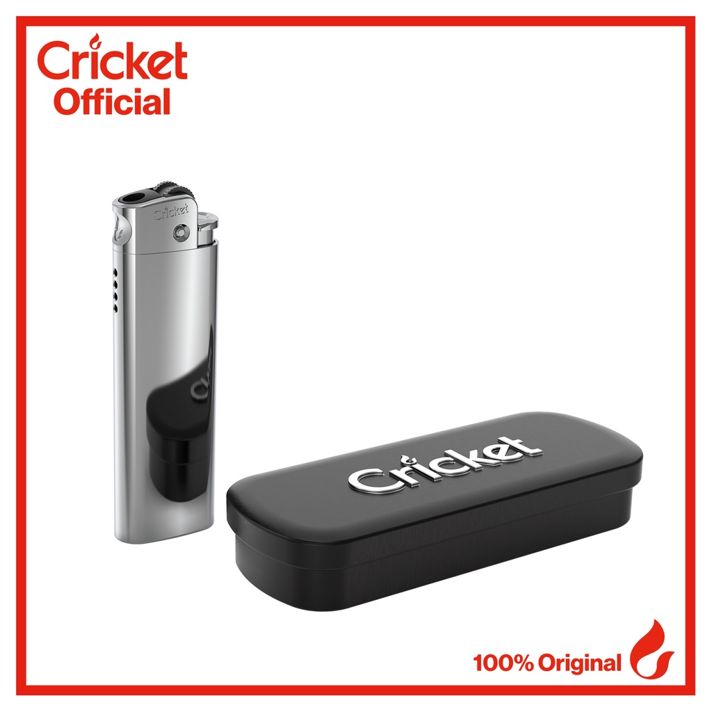 Cricket Deluxe Metal Lighter Silver Exclusive) Shopee Malaysia