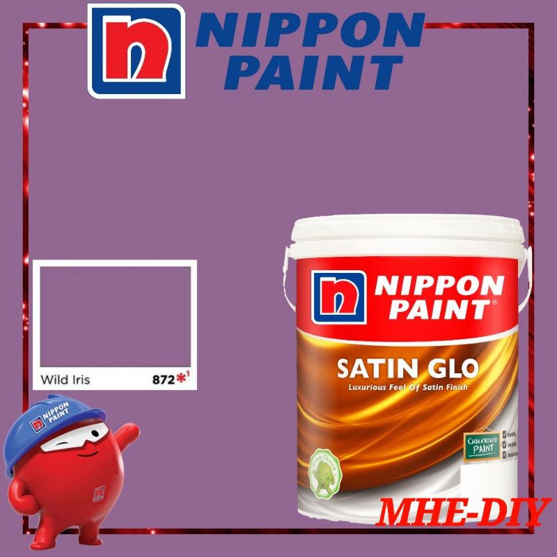 NIPPON 1L SATIN GLO INTERIOR WATER BASED PAINT(MID SHEEN) Shopee Malaysia