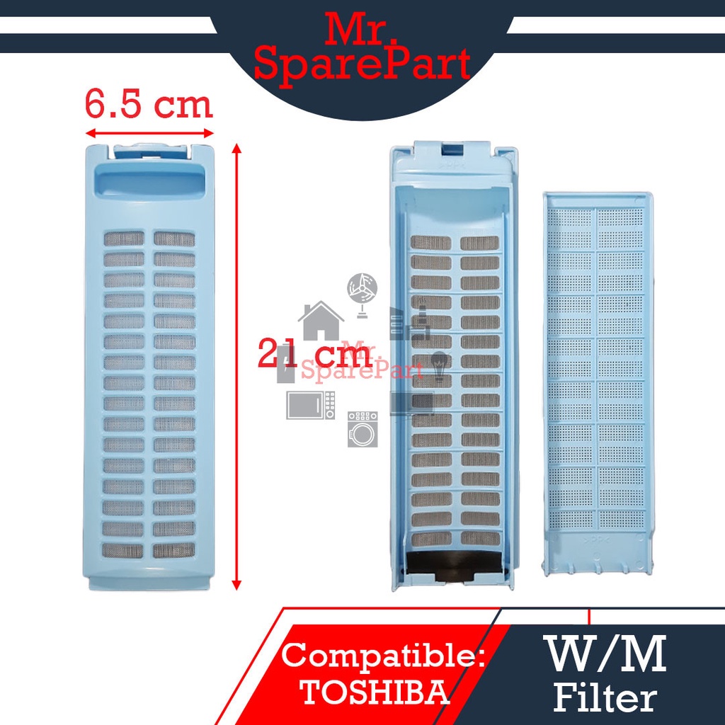( Compatible TOSHIBA ) Washing Machine Dust Filter ( 21*6.5 cm