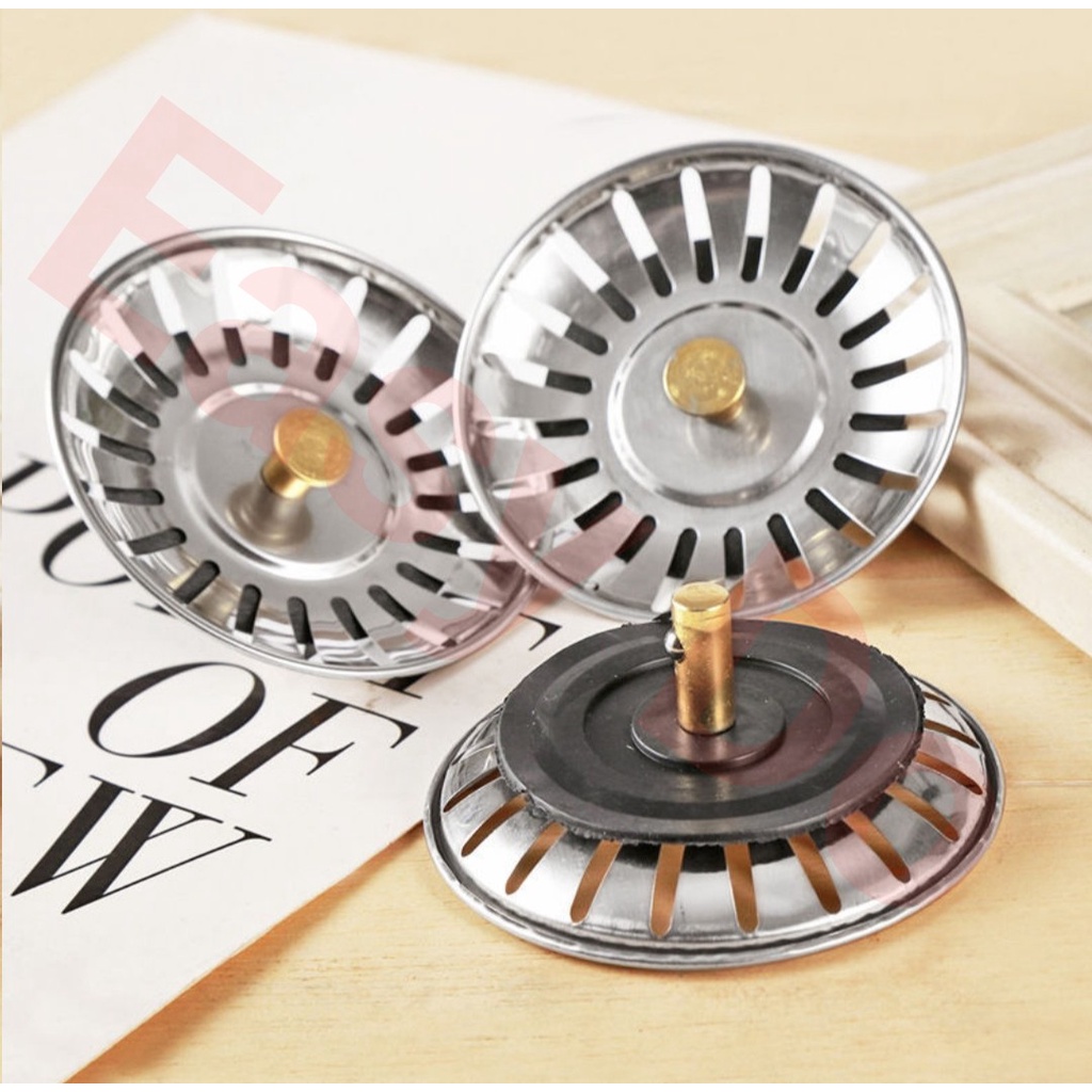 Stainless Steel Kitchen Sink Stopper Strainer & Sink Waste Washers Shopee Malaysia
