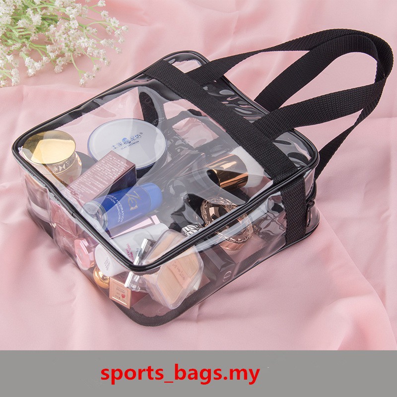Unisex Travel Washing Bag Transparent PVC handbag multifunctional