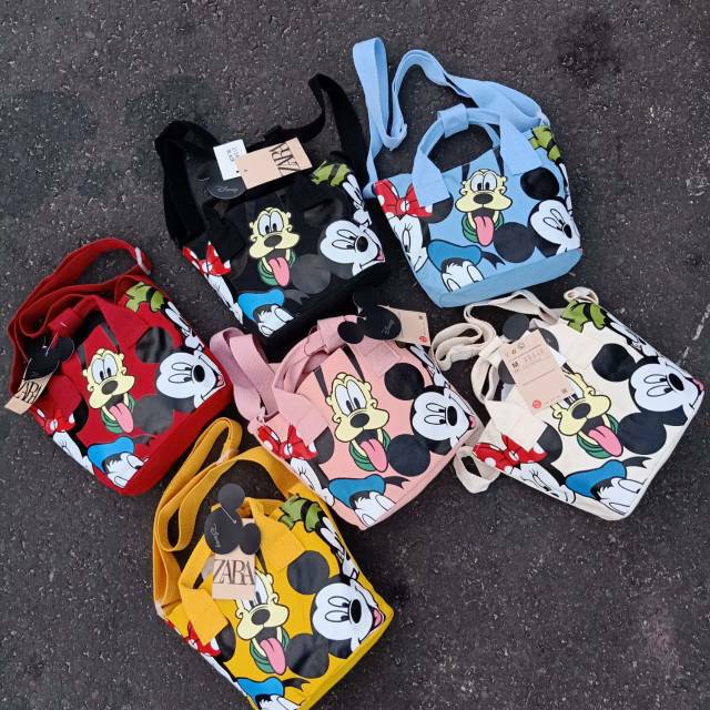 Zara Disney Crossbody Bag / Zara Mickey Bag / Zara Canvas Bag / Mickey
