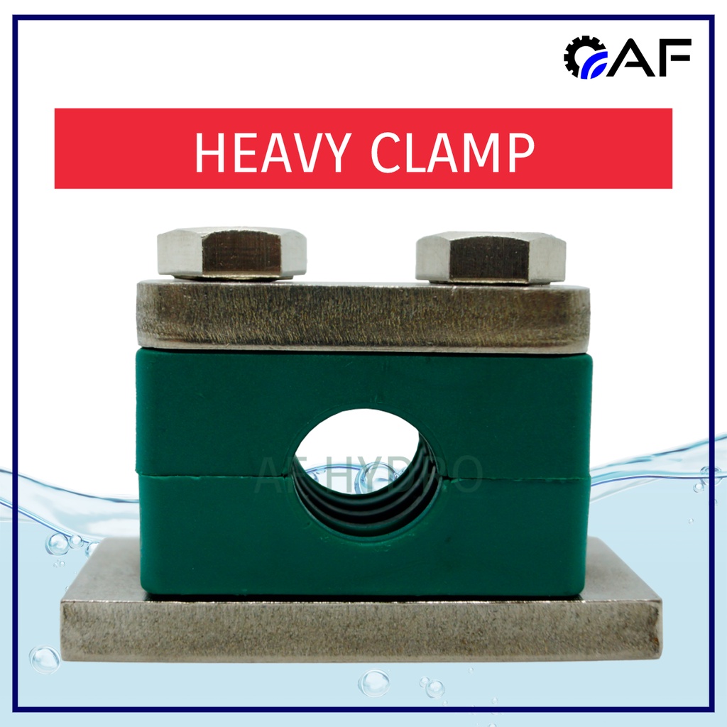 6MM to 42.3MM Complete Set Heavy Polypropylene (PP) Pipe Clamp
