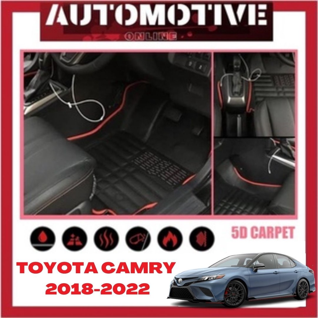 Toyota Camry 20182022 5D Carpet Car Mat Floor Mat OEM Karpet Car