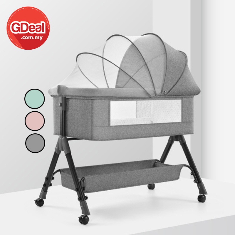GDeal Crib Splicing Big Bed Portable Multi Functional Newborn Baby