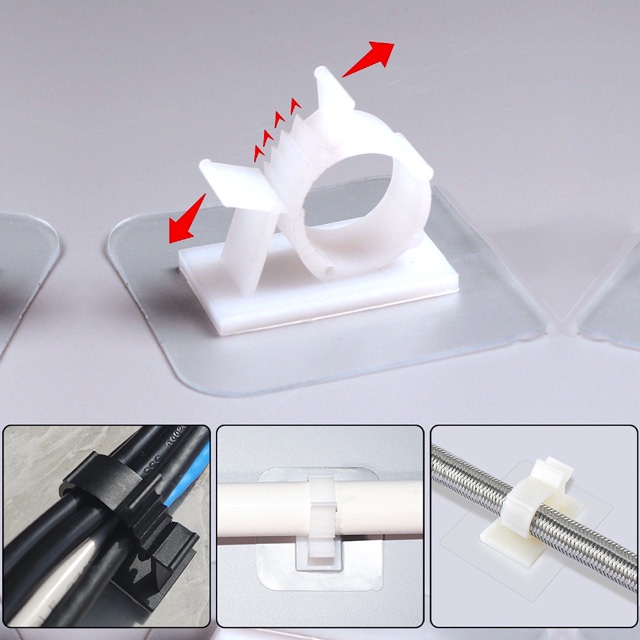 Adjustable Wiring Fixed Seat Wiring Clasp Paste Yype Wiring Clamp/ Self