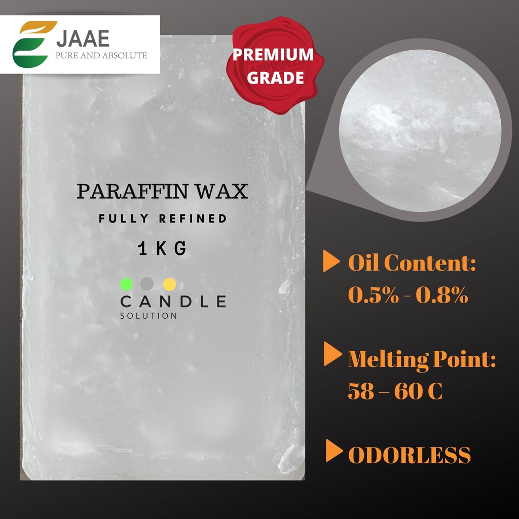 [READY STOCK] Paraffin Wax Fully Refined Petroleum Wax 1kg