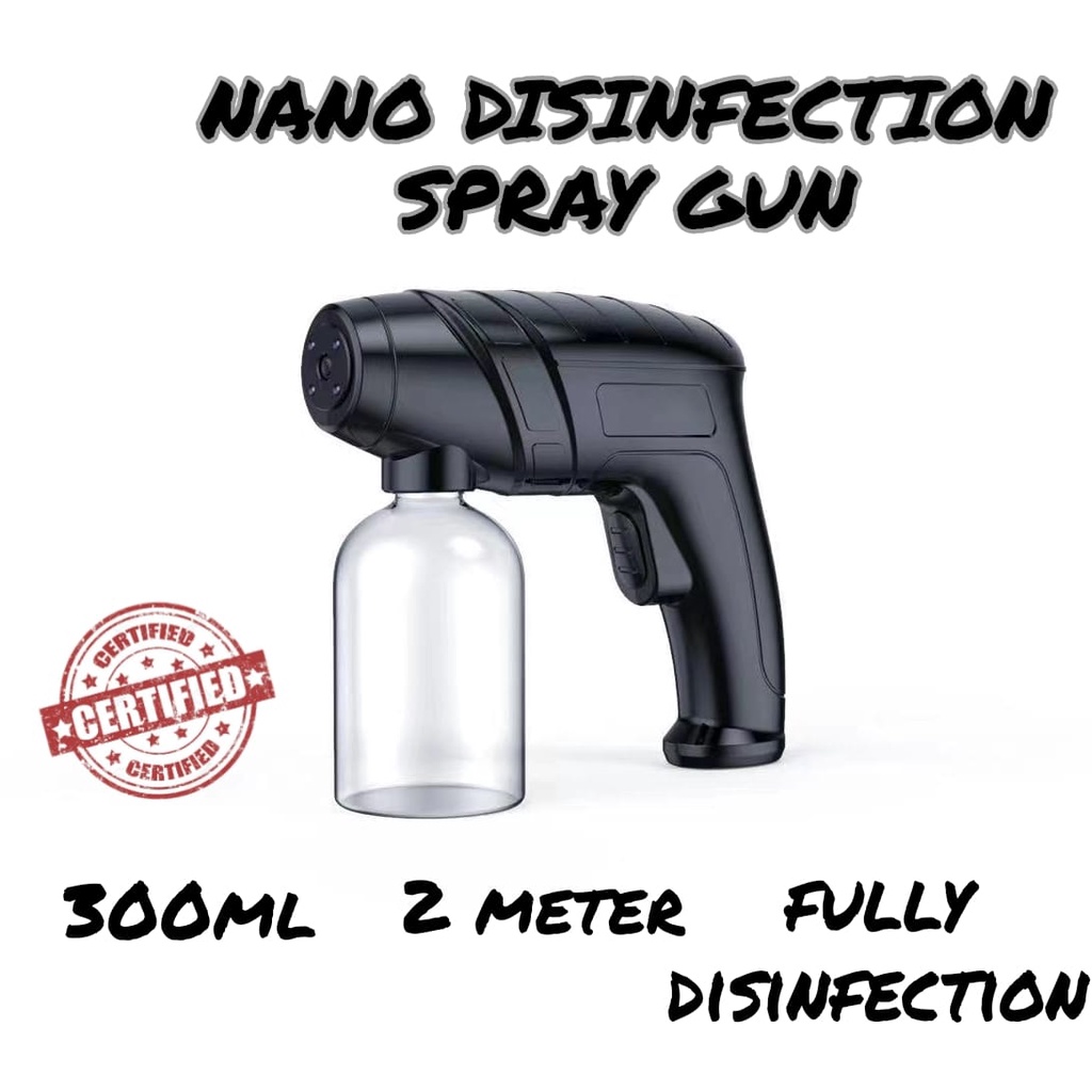 300ML nano spray gun blue light wireless rechargeable fogging machine