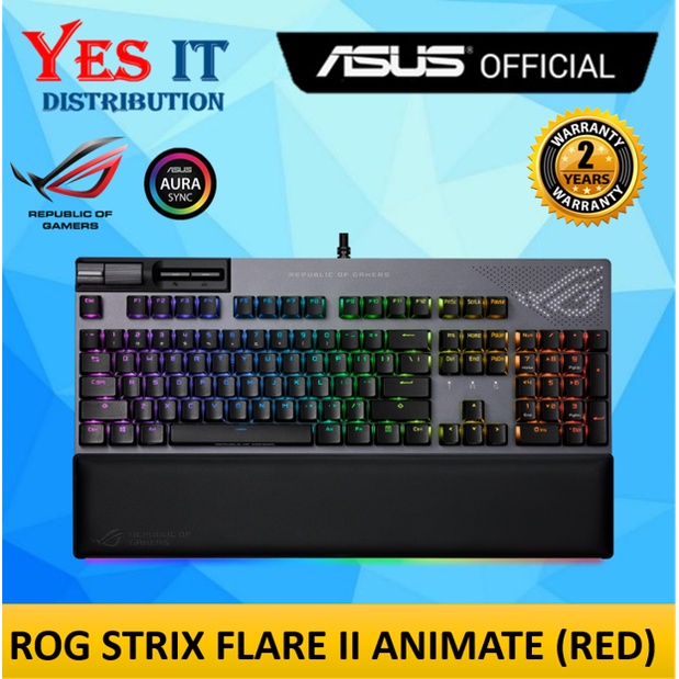 ASUS ROG Strix Flare II Animate Gaming Mechanical Keyboard with AniMe
