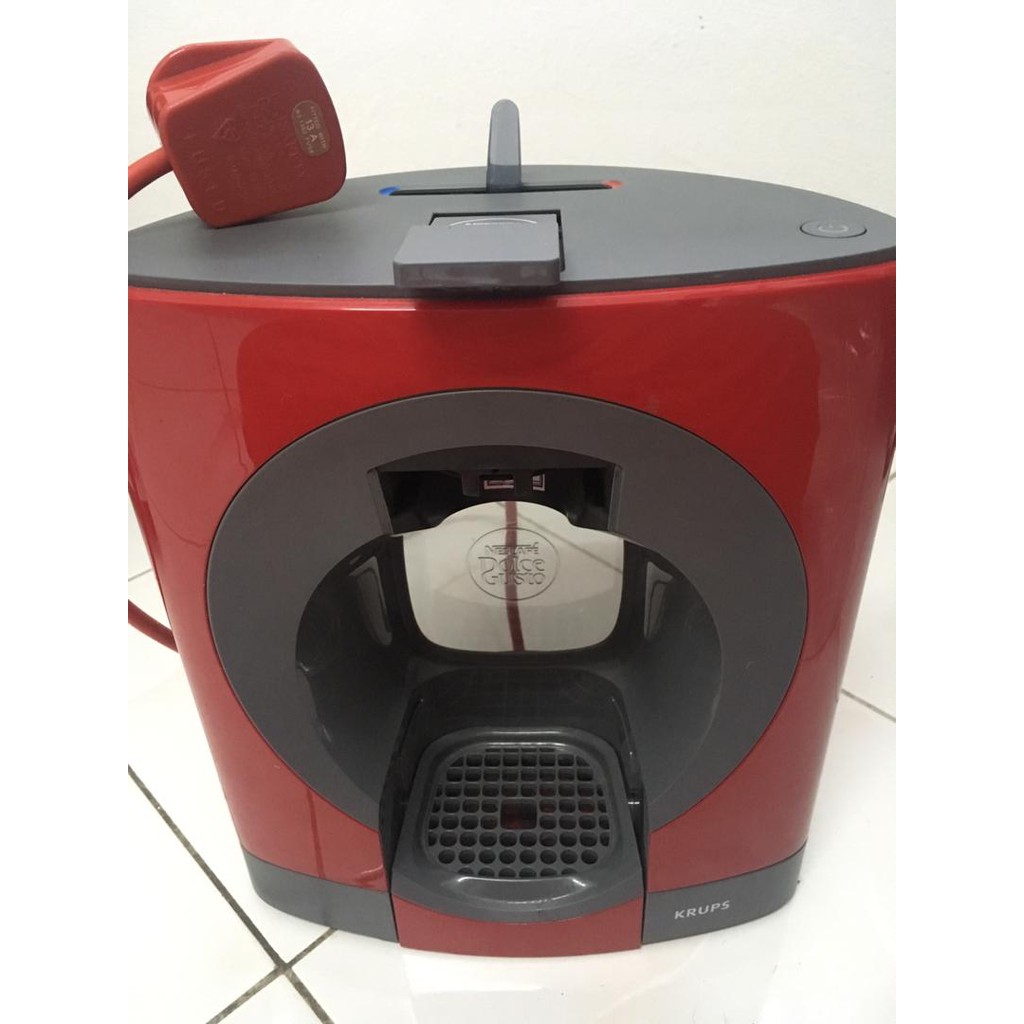 Preloved Nescafe Dolce Gusto Oblo Coffee Machine by Krups (Red