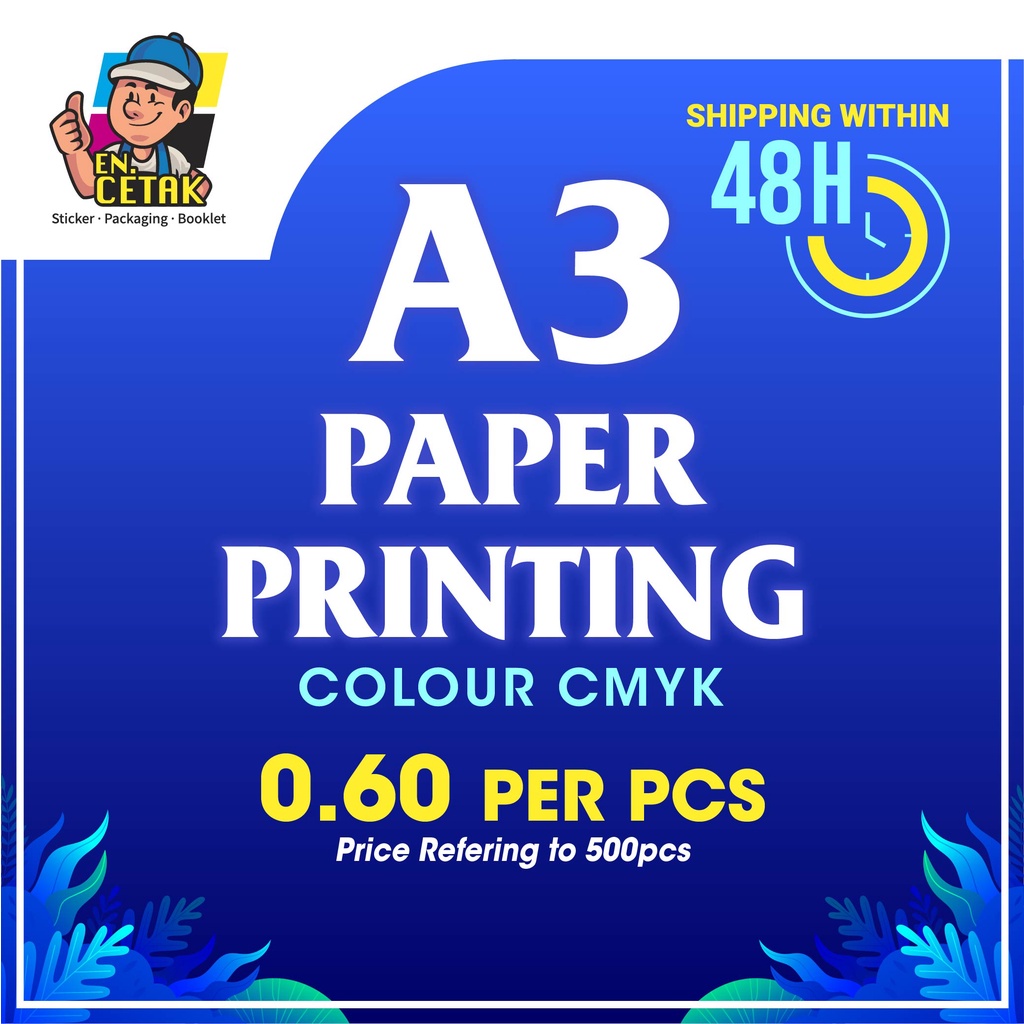 A3+ PAPER PRINTING SERVICE (PHOTOCOPY PHOTOSTAT FOTOSTAT) COLOUR(CMYK