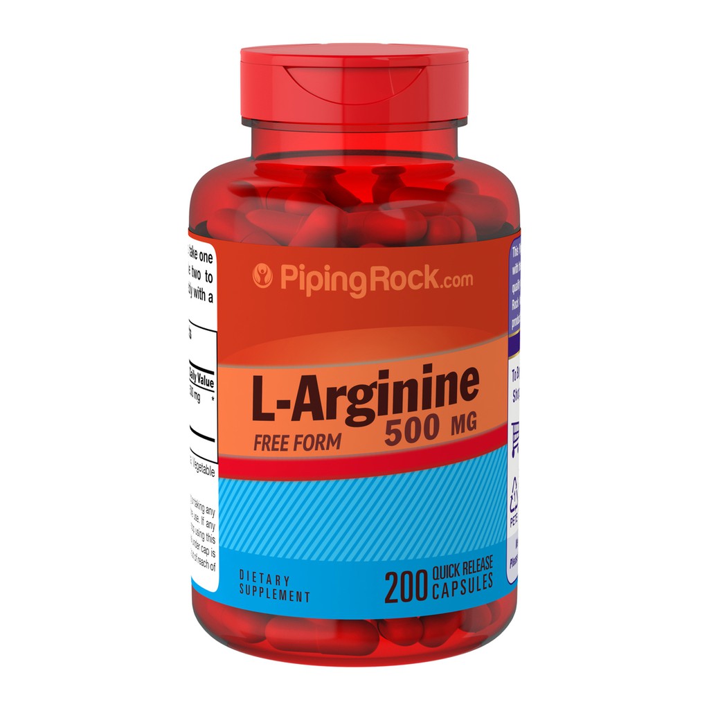 Piping Rock LArginine (Pharmaceutical Grade), 500 mg, 200 Quick