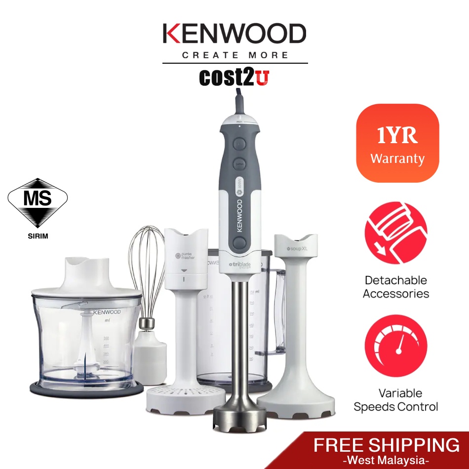 Kenwood Hdp406wh Triblade Hand Blender Spare Parts Reviewmotors.co