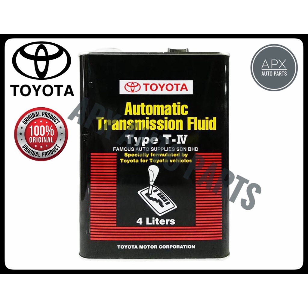 Auto Transmission Fluid Toyota ATF TypeIV 4 Litter 100 Original